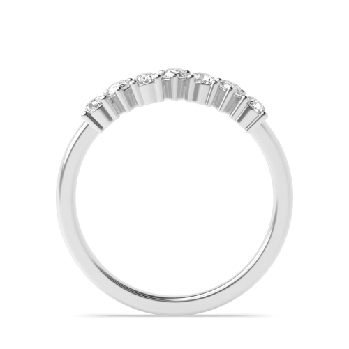 Prong Pear Twilight Seven Stone Wedding Band