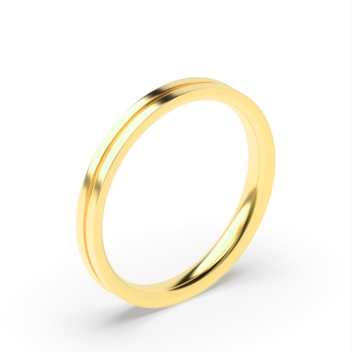 Yellow Gold Plain Ring Wedding Rings & Bands