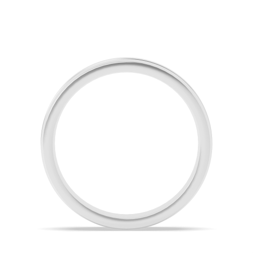 Groove double comfort flat profile Plain Ring Wedding Rings & Bands