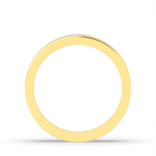 Yellow Gold Shoulder cut flat comfort fit profile Plain Ring Wedding Rings & Bands