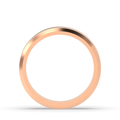 Rose Gold Diamond cut traditional court profile Plain Ring Wedding Rings & Bands