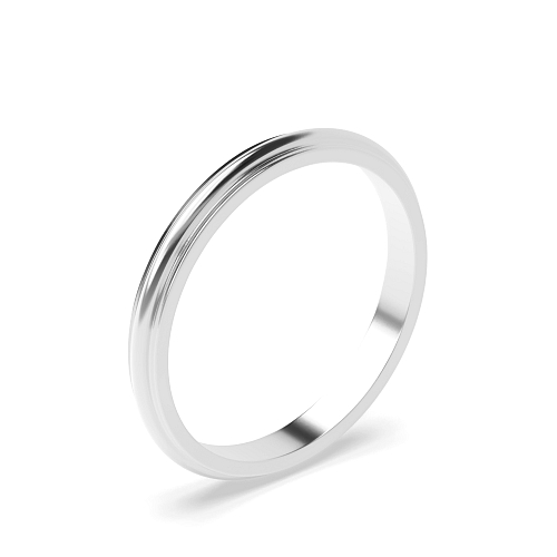 Patterned Women's Plain Wedding Band