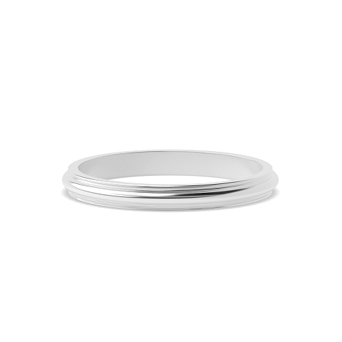 Patterned Women's Plain Wedding Band