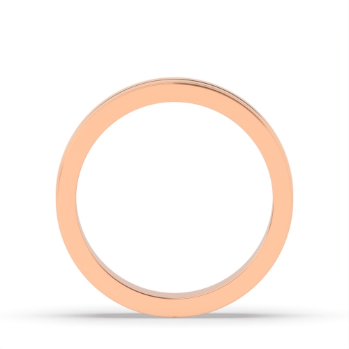 Rose Gold Traditional court Plain Ring Wedding Rings & Bands