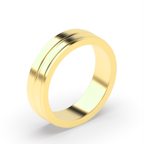 Yellow Gold Traditional court Plain Ring Wedding Rings & Bands