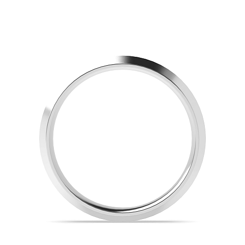Ridged outside court profile Plain Ring Wedding Rings & Bands