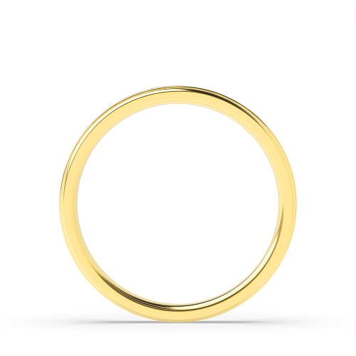 Yellow Gold Court profile two centre grooves Plain Ring Wedding Rings & Bands