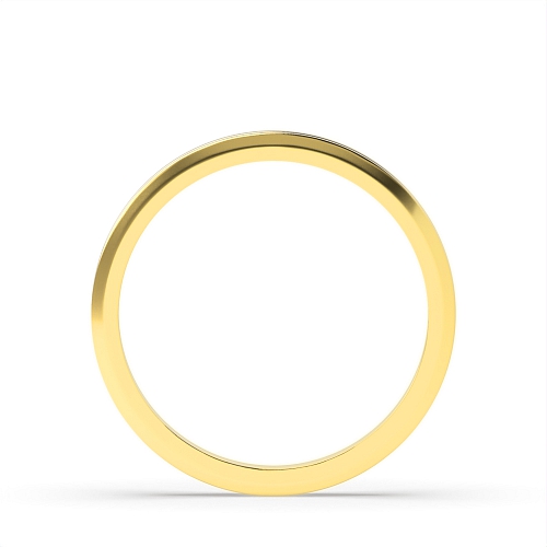 Yellow Gold Flat court grooved centre polished finish Plain Ring Wedding Rings & Bands