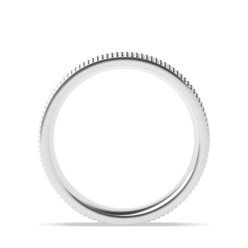 4 line milligrain Plain Ring Wedding Rings & Bands