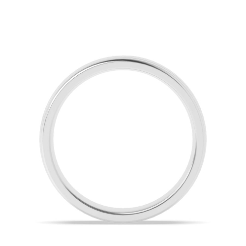 Court 2 grooves on edges profile Plain Ring Wedding Rings & Bands