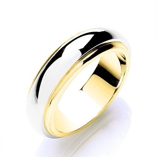 Yellow Gold Step d profile Plain Ring Wedding Rings & Bands