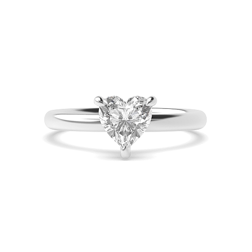 Prong Heart hidden halo clawed prongs Engagement Rings