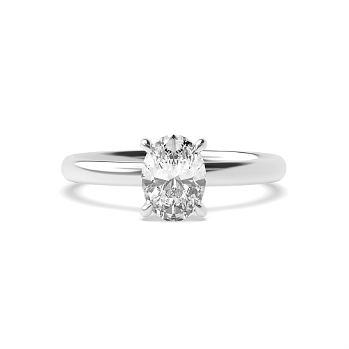 hidden halo clawed prongs Halo Engagement Rings