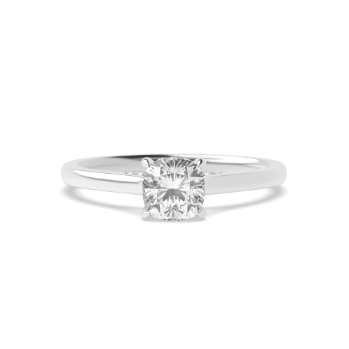 4 Prong Cushion Flawlessness Halo Engagement Rings