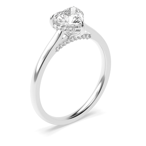 Prong Heart Flawlessness Engagement Rings