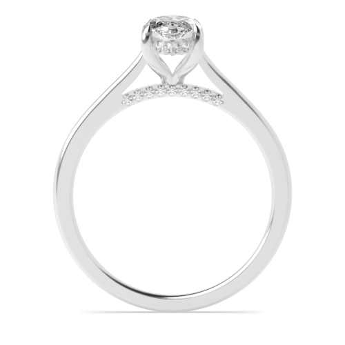 4 Prong Marquise Halo Engagement Ring