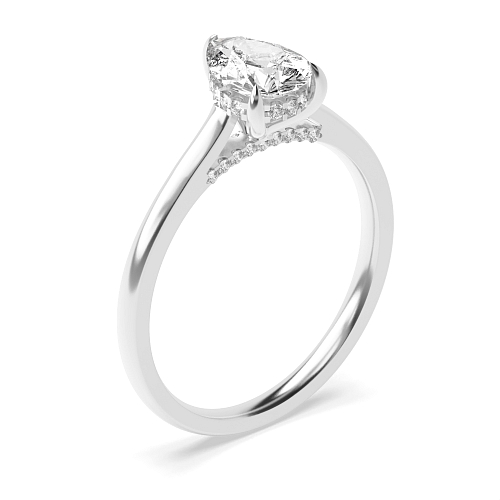 Prong Pear Flawlessness Engagement Rings