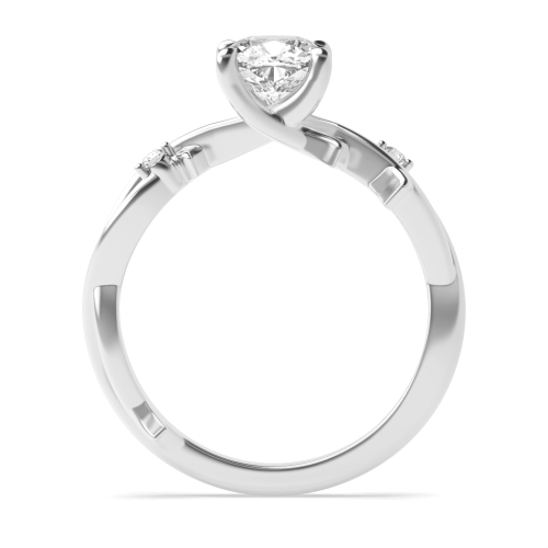 4 Prong Cushion Wonderous Halo Engagement Rings