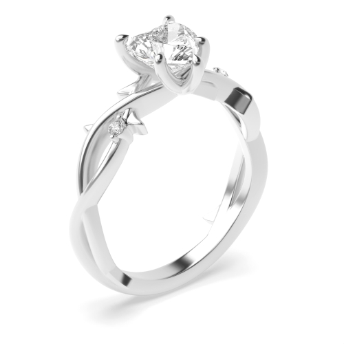 Prong Heart Wonderous Engagement Rings
