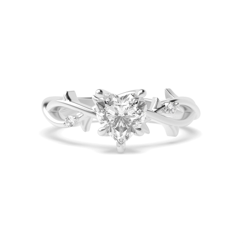 Prong Heart Wonderous Engagement Rings