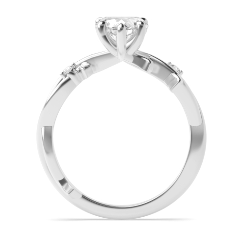 Prong Heart Wonderous Engagement Rings