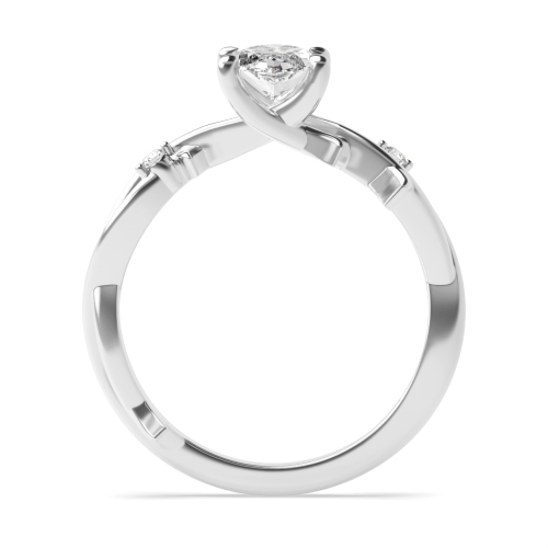 4 Prong Marquise Halo Engagement Ring