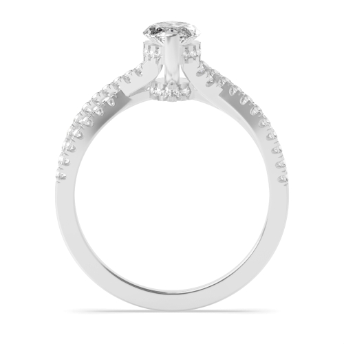 4 Prong Marquise Halo Engagement Ring