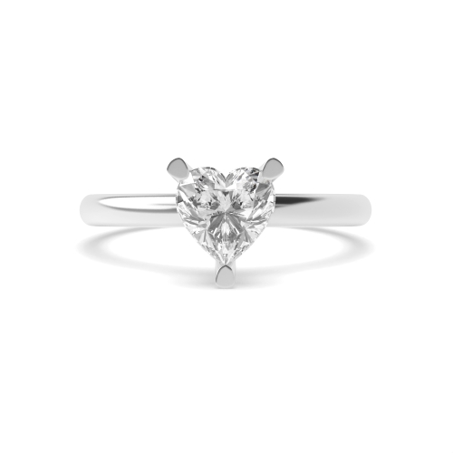 Prong Heart Gemstone Engagement Rings