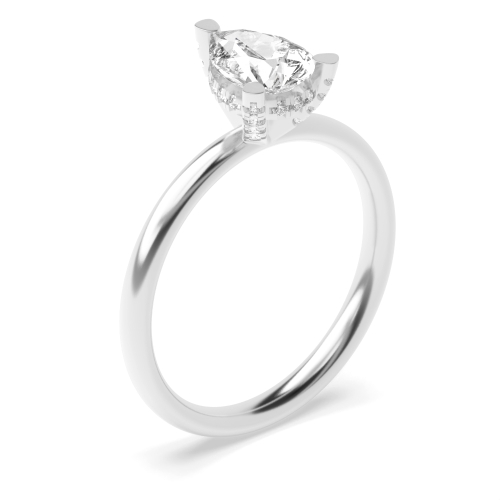 Prong Pear Gemstone Engagement Rings