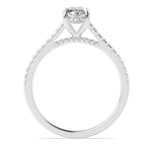 4 Prong Marquise Halo Engagement Ring