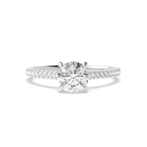 hidden halo high set Halo Engagement Rings