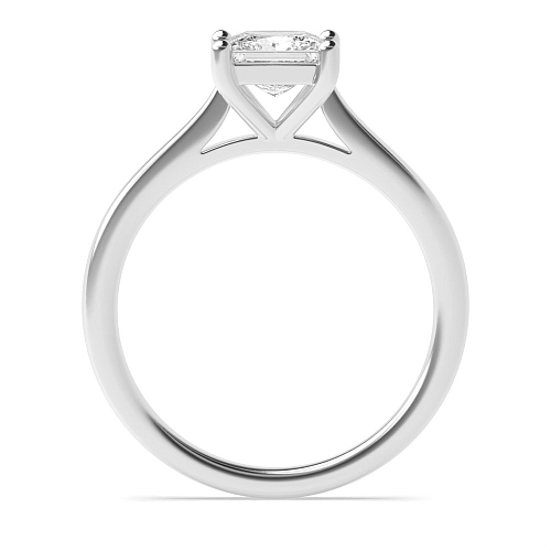 Princess Basket set tapered shoulder Engagement Rings