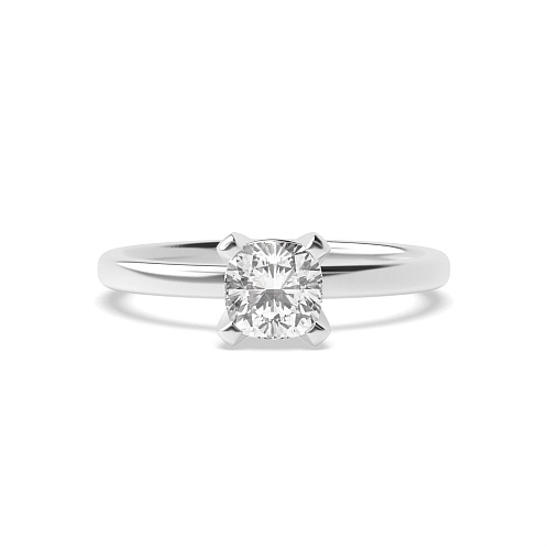 Cushion Modern basket Engagement Rings
