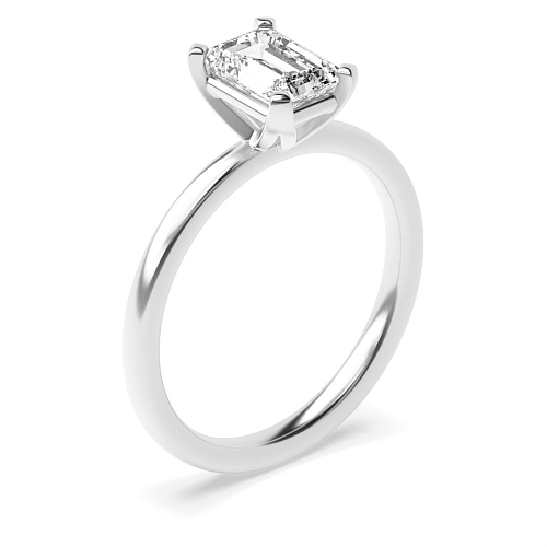 Emerald Modern basket Engagement Rings