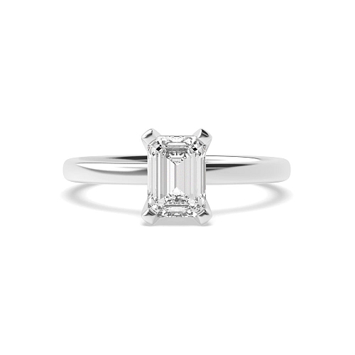 Emerald Modern basket Engagement Rings
