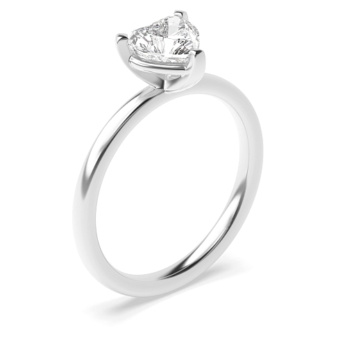 Prong Heart Modern basket Engagement Rings
