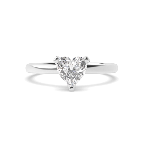 Prong Heart Modern basket Engagement Rings