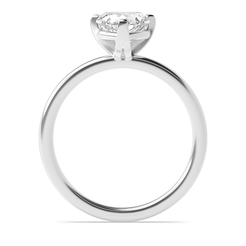 Prong Heart Modern basket Engagement Rings