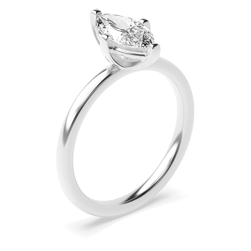 Marquise Modern basket Engagement Rings