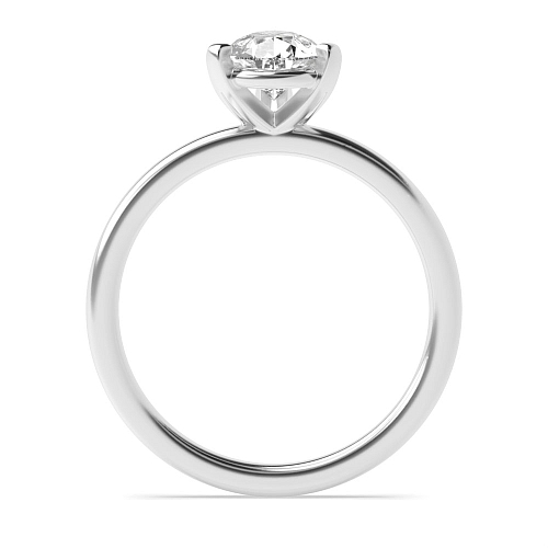 Prong Pear Modern basket Engagement Rings