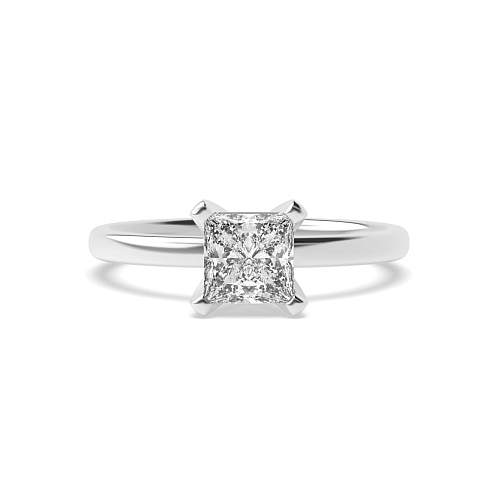Princess Modern basket Engagement Rings