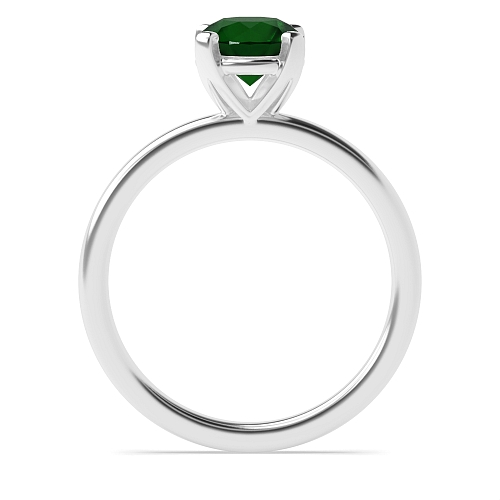 Modern basket Emerald Engagement Rings