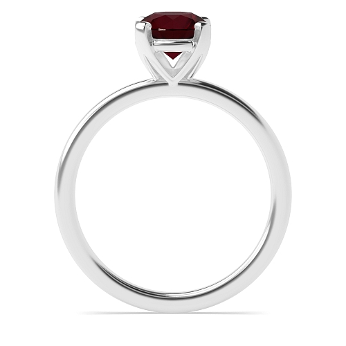 Modern basket Ruby Engagement Rings