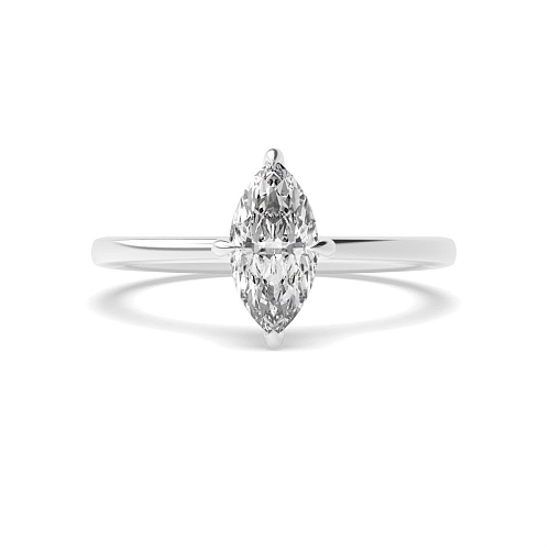 Marquise Hidden halo claw Engagement Rings
