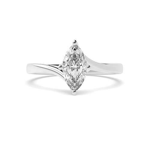 Marquise Twisted Engagement Rings