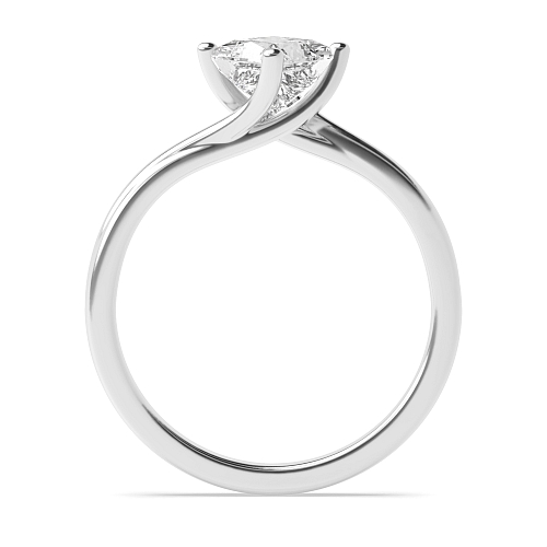 Princess Twisted Engagement Rings