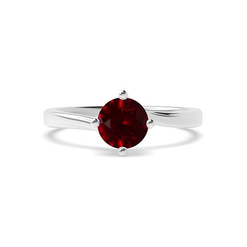 Ruby Twisted Engagement Rings