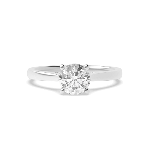 Hidden halo gallery high set crown style Engagement Rings