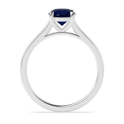 Classic basket Blue Sapphire Engagement Rings