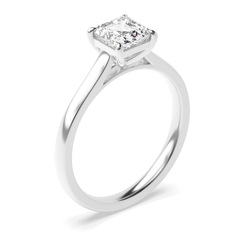 Asscher Classic basket Engagement Rings